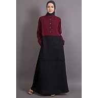 Dual colored Burka - A-line abaya Dual colored Burka - A-line abaya